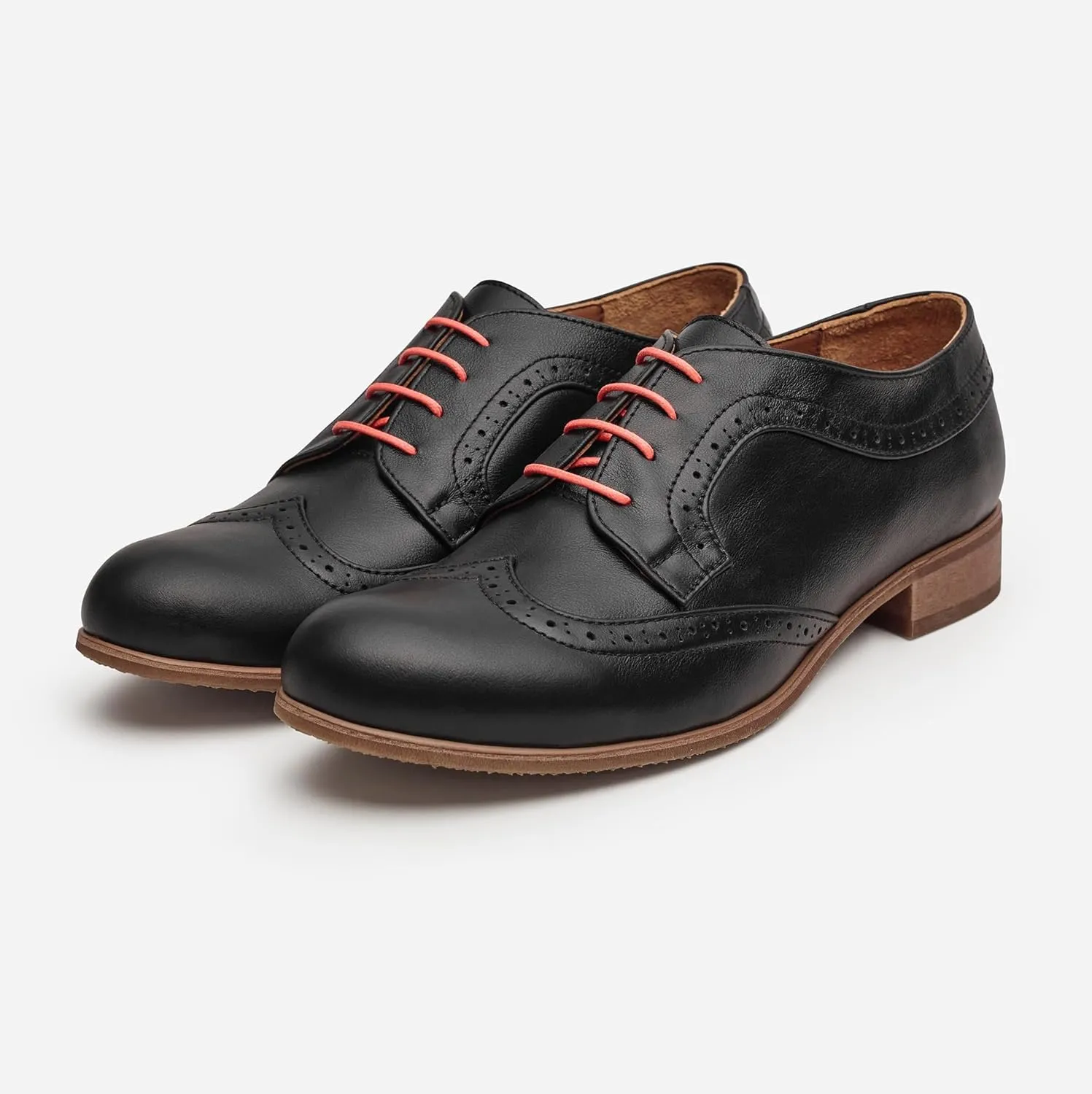 Oxford Shoes for Women - Premium Leather Comfortable Business Casual & Office Shoes – 1” Heel - Consciously Handcrafted in Europe