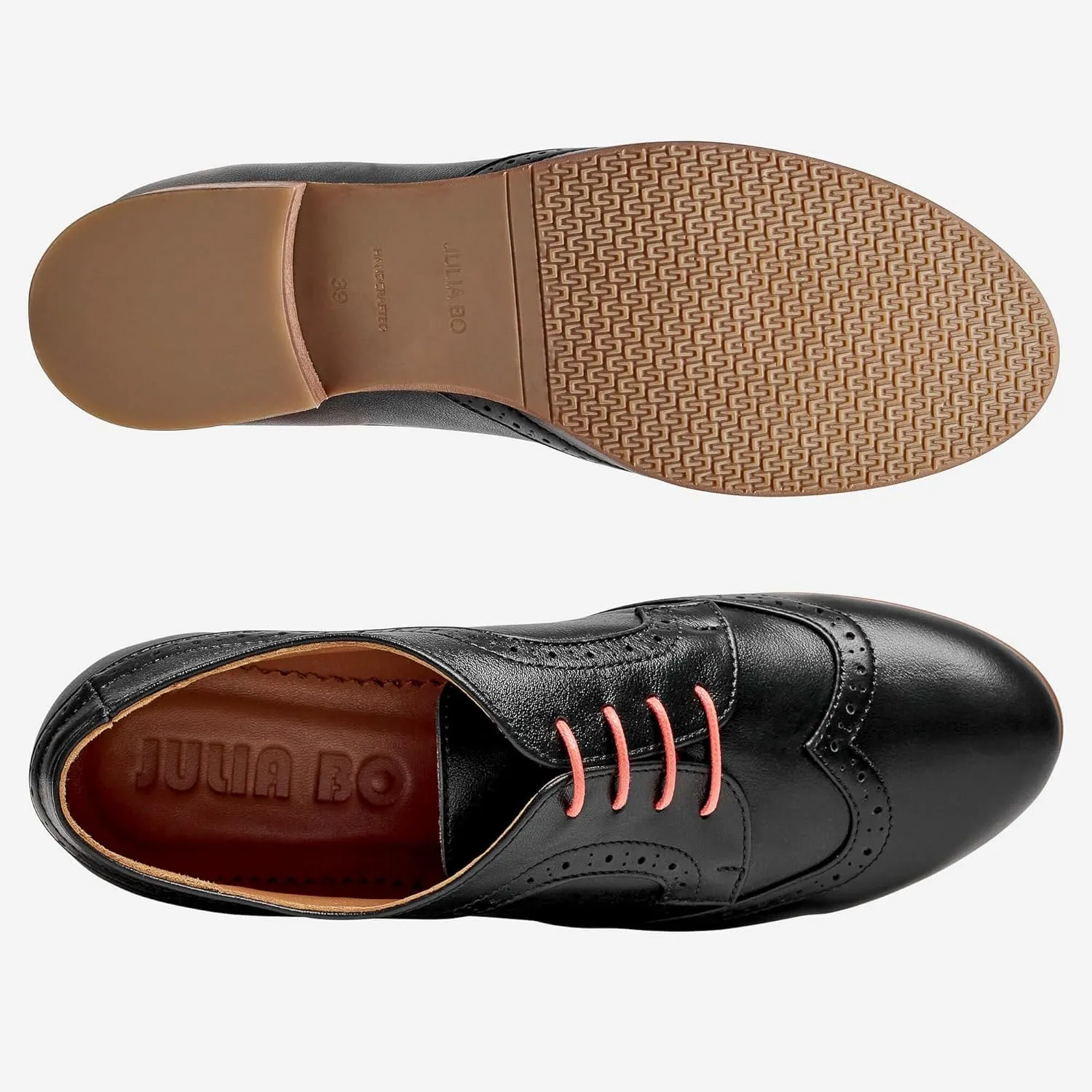 Oxford Shoes for Women - Premium Leather Comfortable Business Casual & Office Shoes – 1” Heel - Consciously Handcrafted in Europe