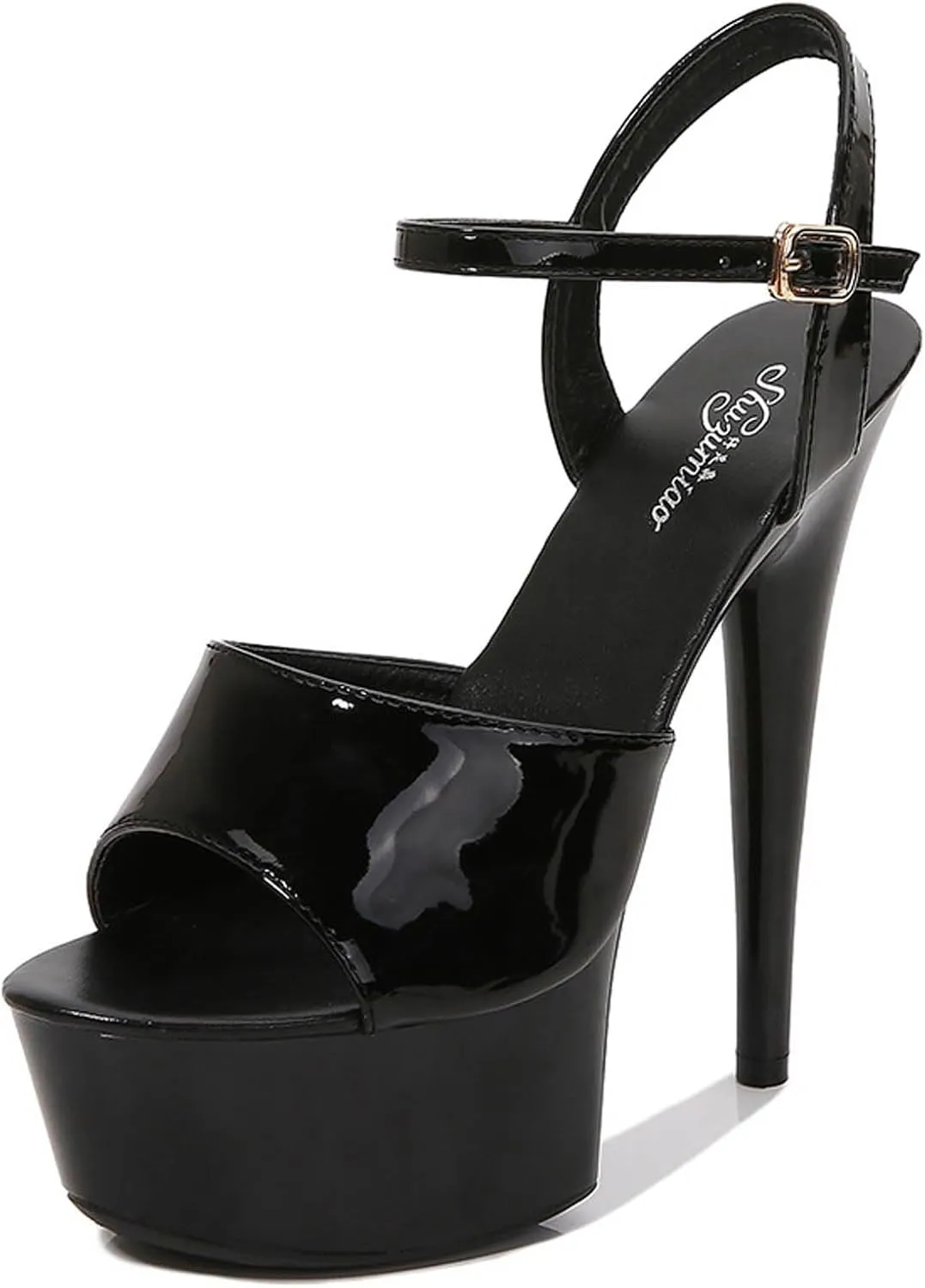Platform Heels for Women White Heels Shoes Stiletto Open Toe Chunky High Heels Summer Dress Shoes with Ankle Strap