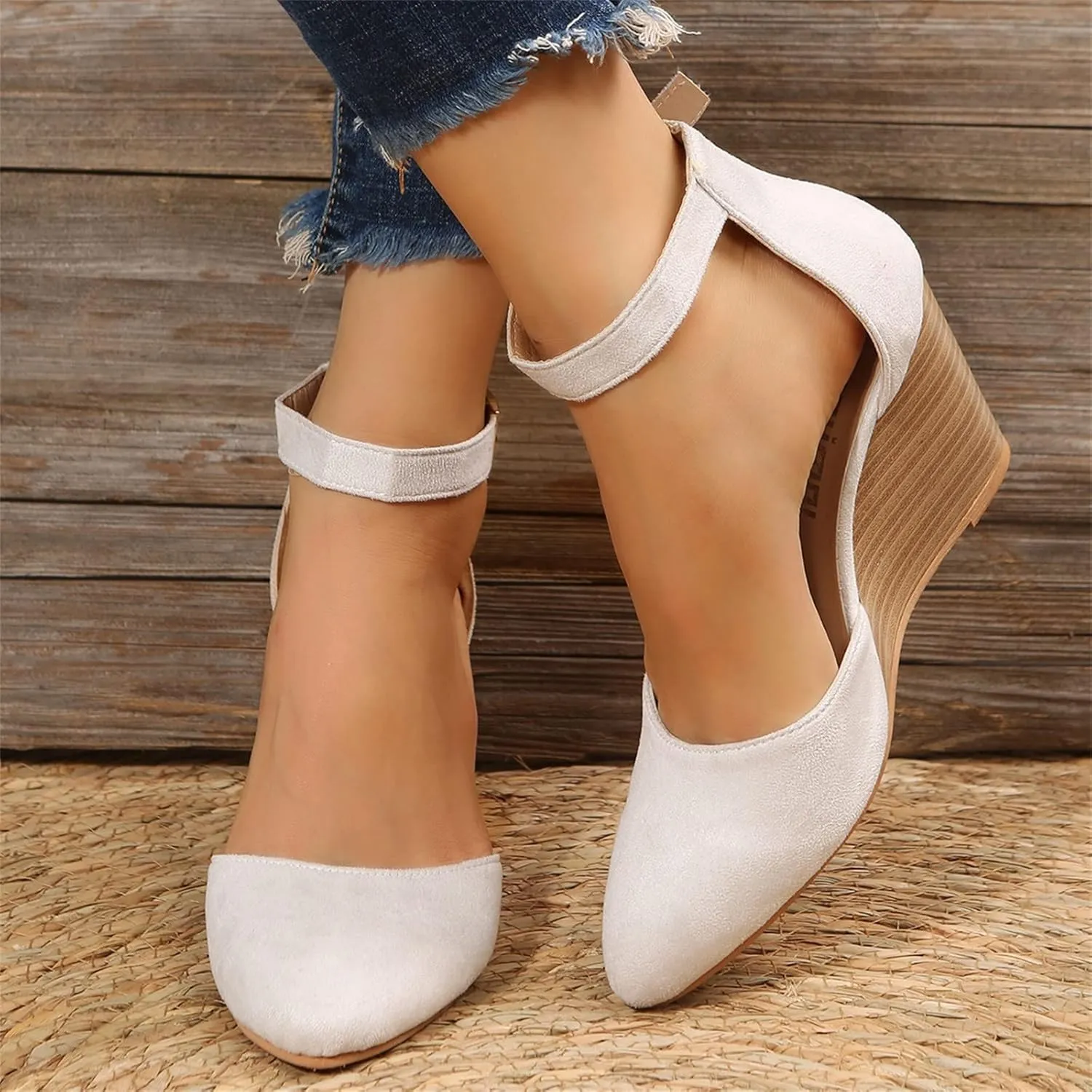 Platform Sandals Women Dressy Two-Strap Buckle Chunky Heel Lightweight Summer Party Sandals Padded Footbed 2025 Spring and Summer Vacation