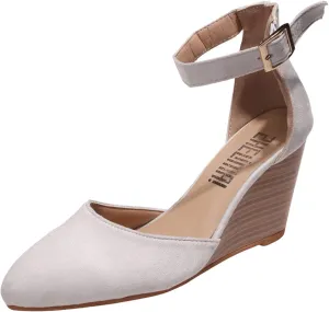Platform Sandals Women Dressy Two-Strap Buckle Chunky Heel Lightweight Summer Party Sandals Padded Footbed 2025 Spring and Summer Vacation