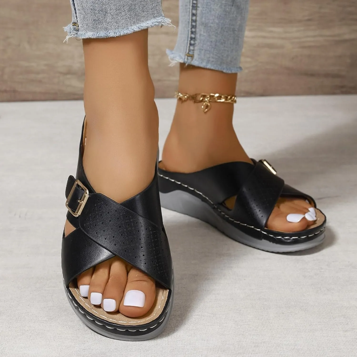 Platform Sandals Women Womens Summer Open Toe Wedges Sandals Girls Sandals Open Toe Wedge Sandals for Women