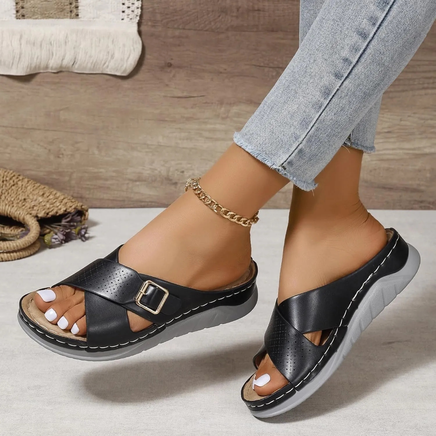 Platform Sandals Women Womens Summer Open Toe Wedges Sandals Girls Sandals Open Toe Wedge Sandals for Women