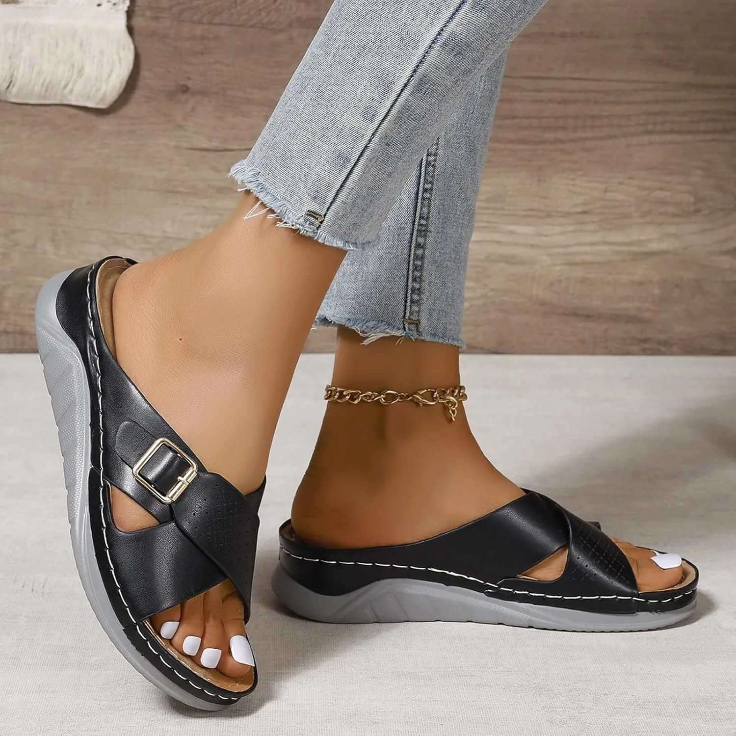 Platform Sandals Women Womens Summer Open Toe Wedges Sandals Girls Sandals Open Toe Wedge Sandals for Women