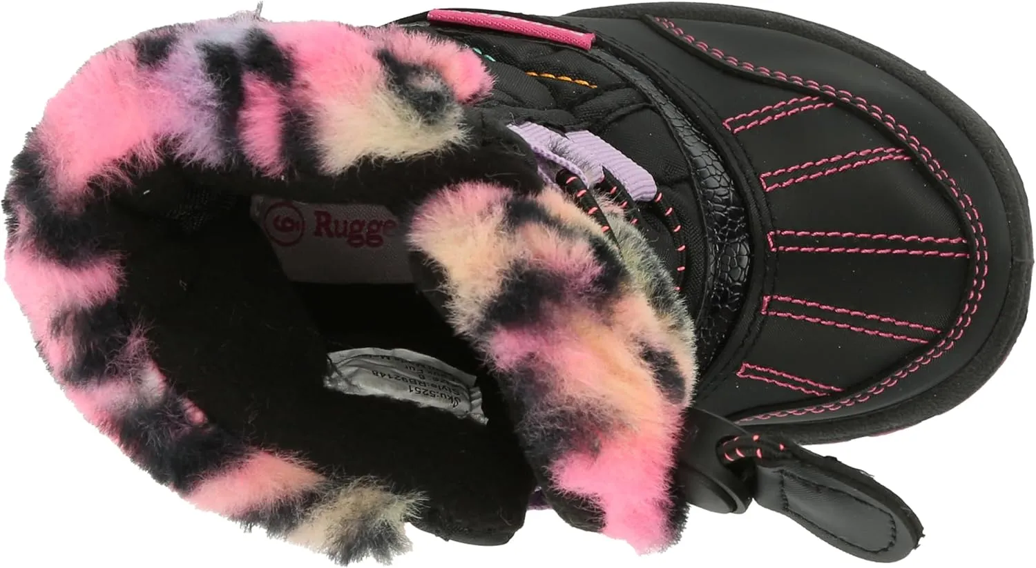 Rugged Bear Girl's Non-Slip Outdoor Water Resistant Snow Boots