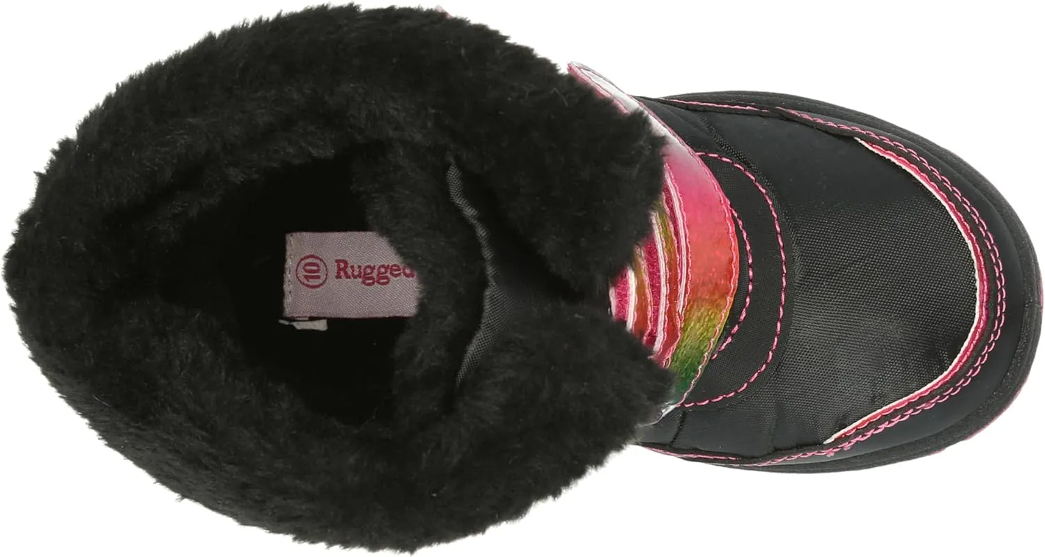 Rugged Bear Girl's Non-Slip Outdoor Water Resistant Snow Boots