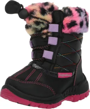 Rugged Bear Girl's Non-Slip Outdoor Water Resistant Snow Boots