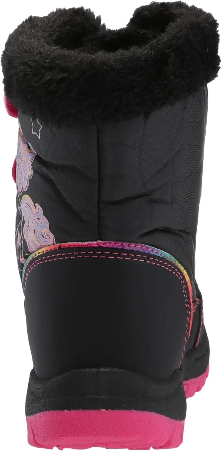 Rugged Bear Girl's Non-Slip Outdoor Water Resistant Snow Boots