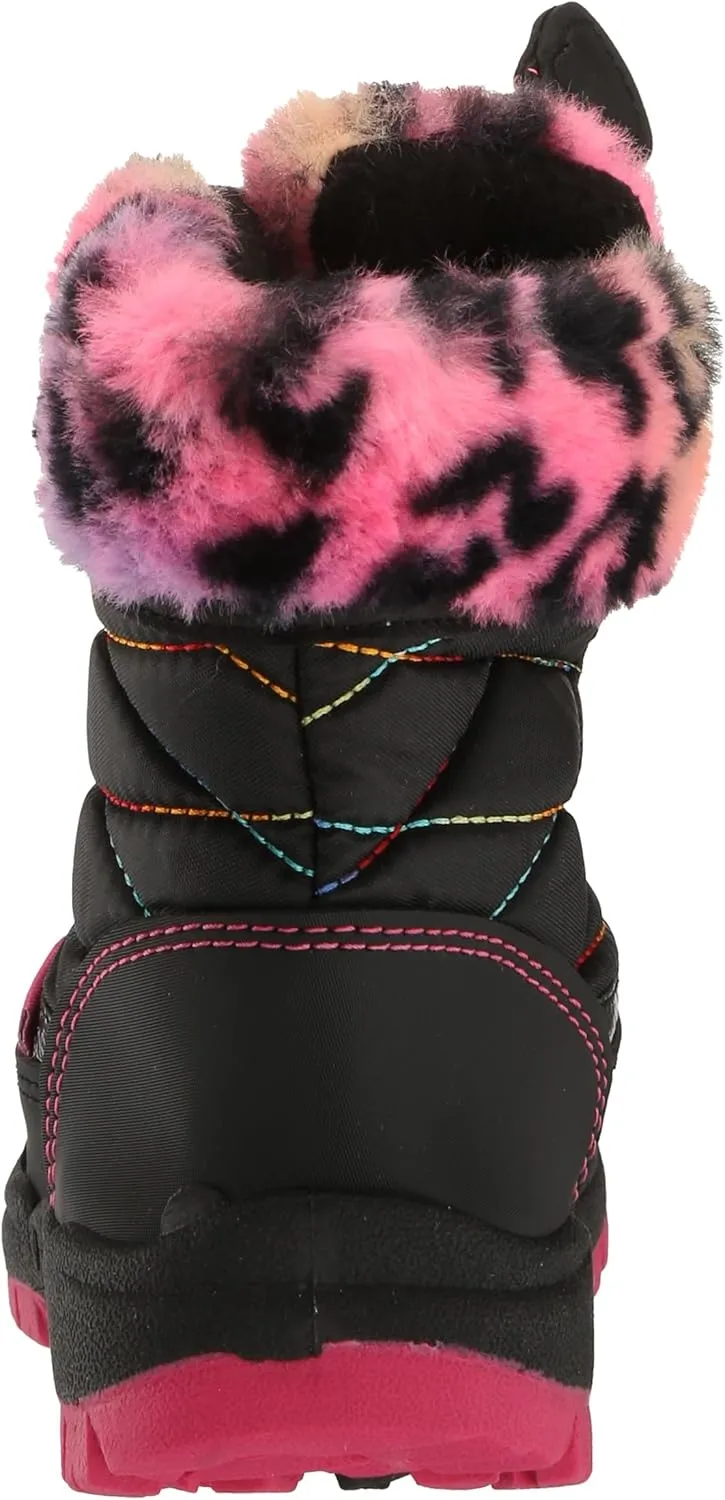 Rugged Bear Girl's Non-Slip Outdoor Water Resistant Snow Boots