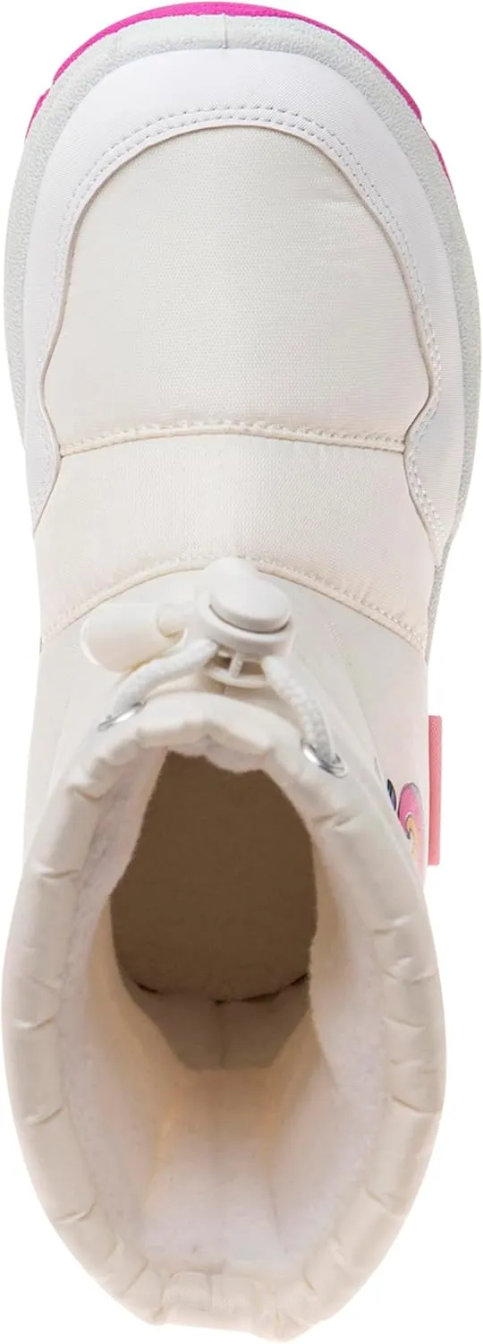 Rugged Bear Girl's Snow Boots Unicorn Raibow Print