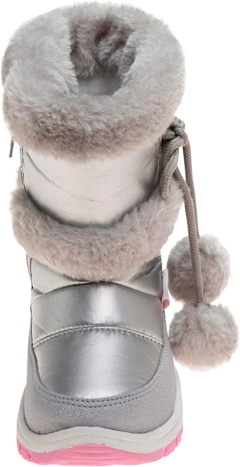 Rugged Bear Girl's Snow Boots Unicorn Raibow Print