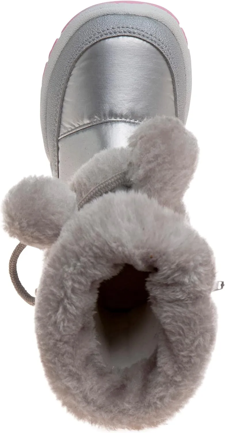 Rugged Bear Girl's Snow Boots Unicorn Raibow Print