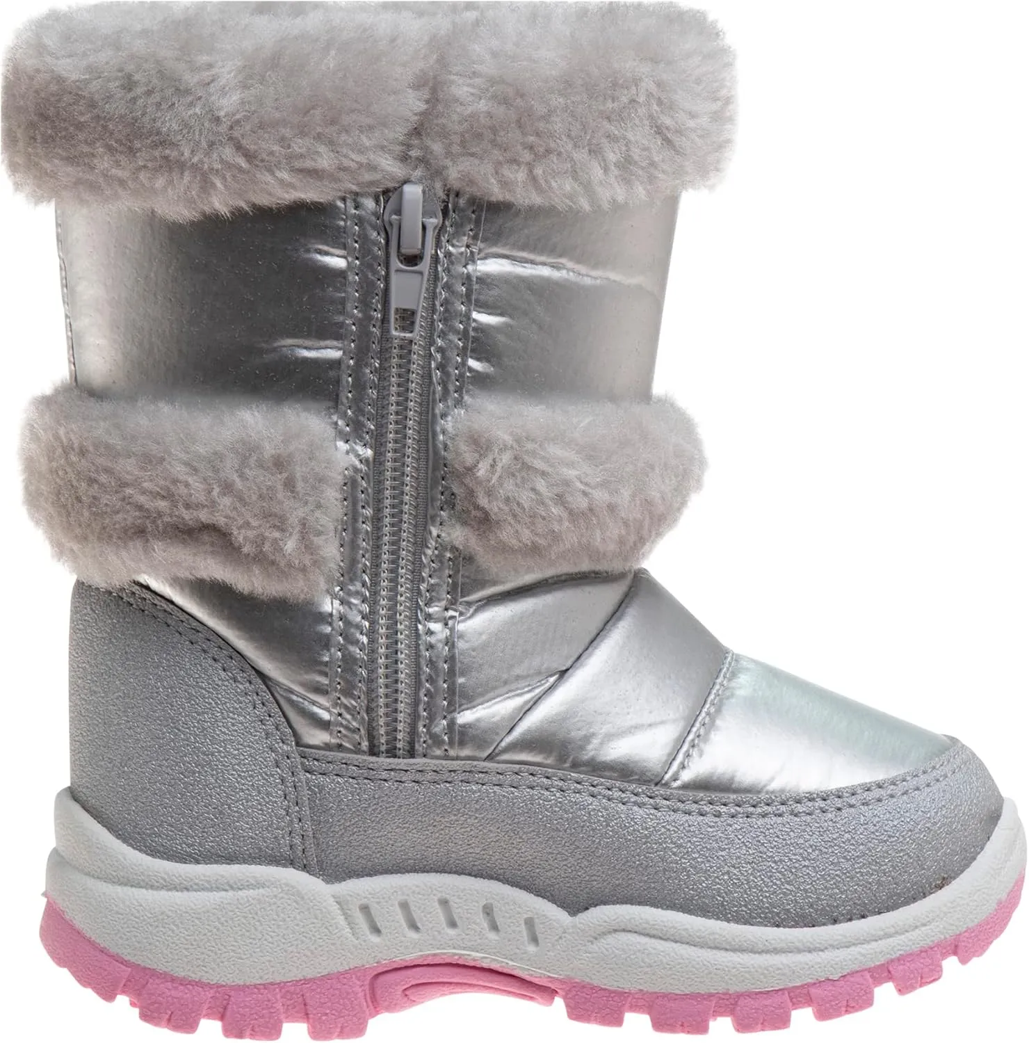 Rugged Bear Girl's Snow Boots Unicorn Raibow Print
