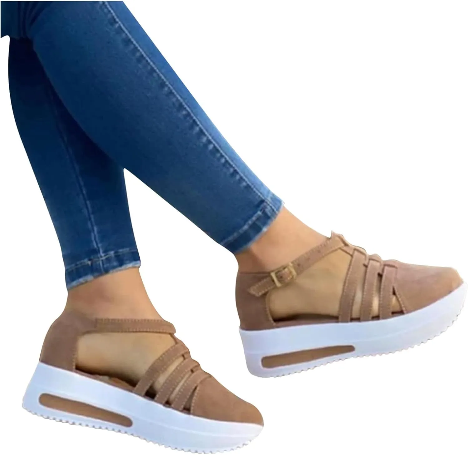 Sandals for Women Dressy Summer, Sandals for Women Causal Summer Peep Toe Platform Sandals Shoes Ladies Flip Flops