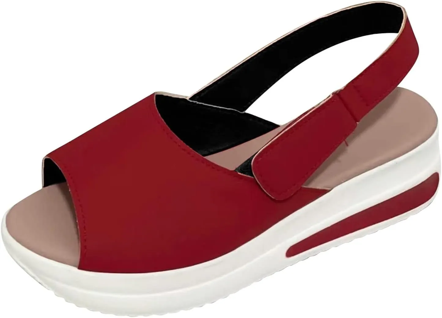 Sandals for Women Dressy Summer, Sandals for Women Causal Summer Peep Toe Platform Sandals Shoes Ladies Flip Flops