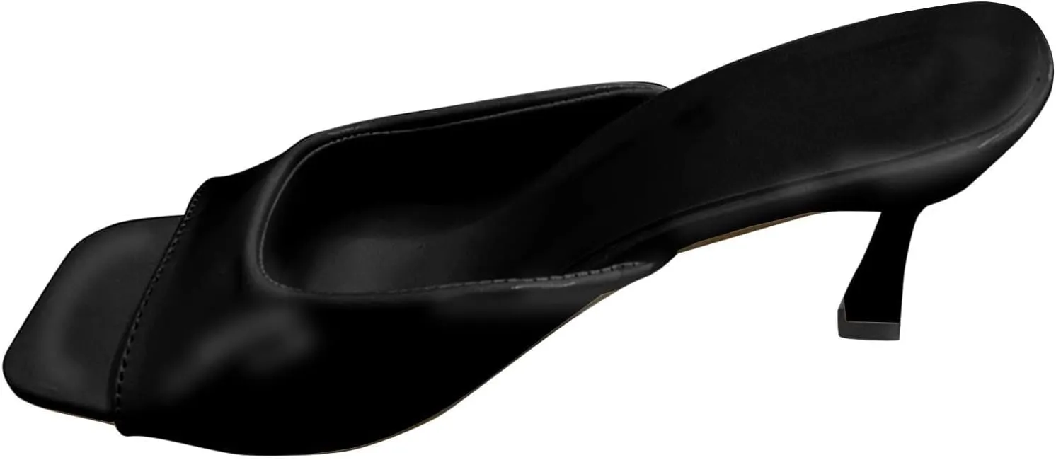 Slip on Elegant Pumps Toe Heels for Women Sexy 3 Inches Stiletto High Heels for Women Dressy Slip On Comfortable Wide