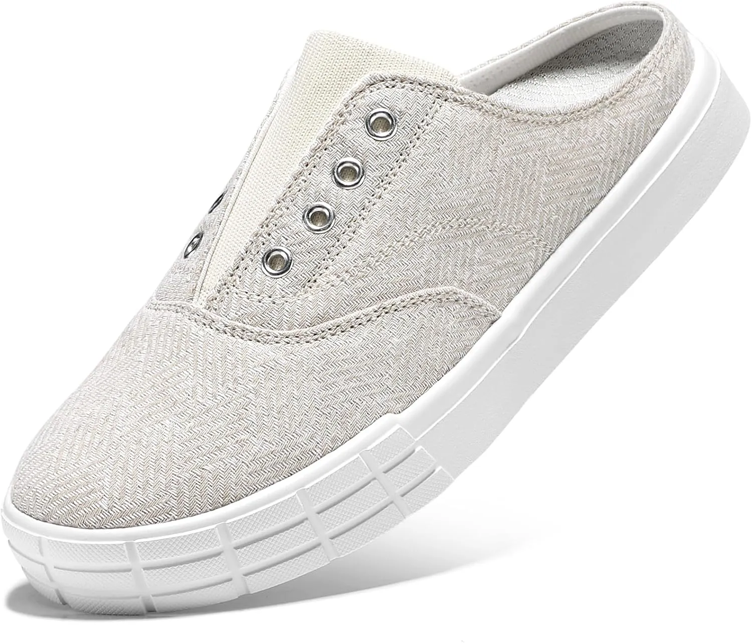 STQ Slip On Orthopedic Wide ShoesLightweight Women Backless Casual Plantar Fasciitis Relief Mule Sneakers