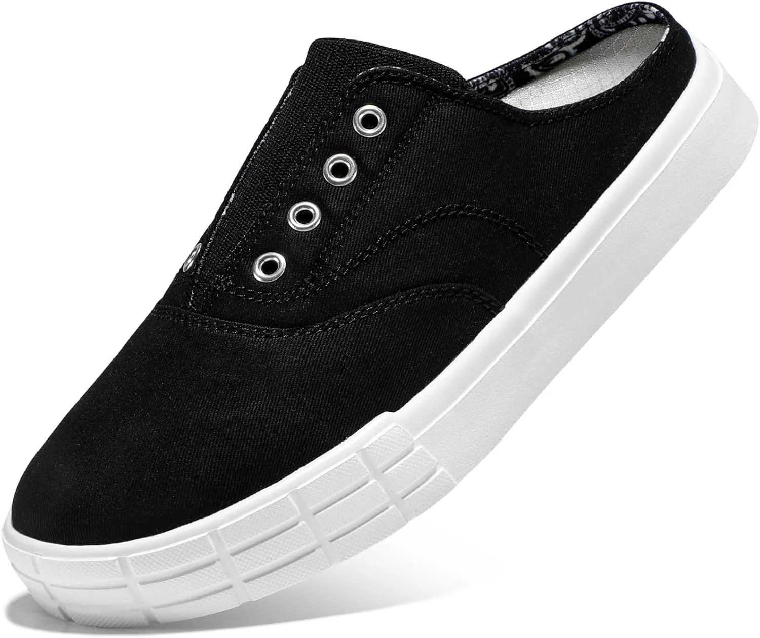 STQ Slip On Orthopedic Wide ShoesLightweight Women Backless Casual Plantar Fasciitis Relief Mule Sneakers