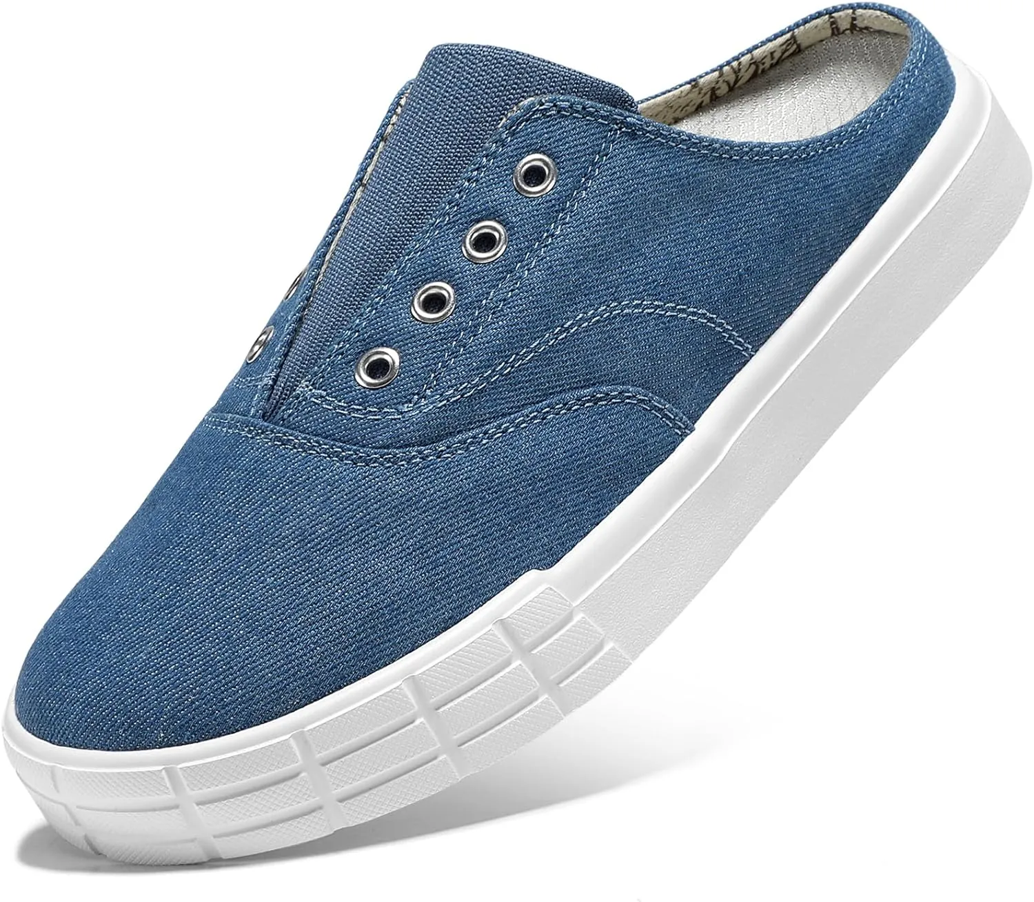 STQ Slip On Orthopedic Wide ShoesLightweight Women Backless Casual Plantar Fasciitis Relief Mule Sneakers