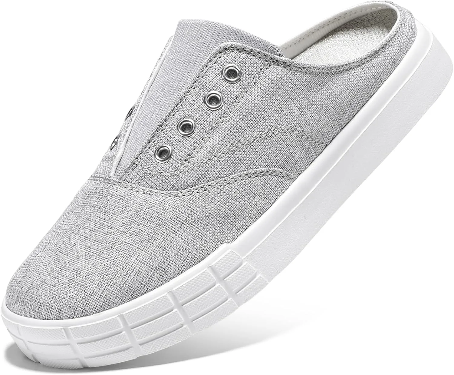 STQ Slip On Orthopedic Wide ShoesLightweight Women Backless Casual Plantar Fasciitis Relief Mule Sneakers