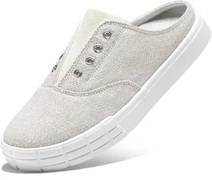 STQ Slip On Orthopedic Wide ShoesLightweight Women Backless Casual Plantar Fasciitis Relief Mule Sneakers