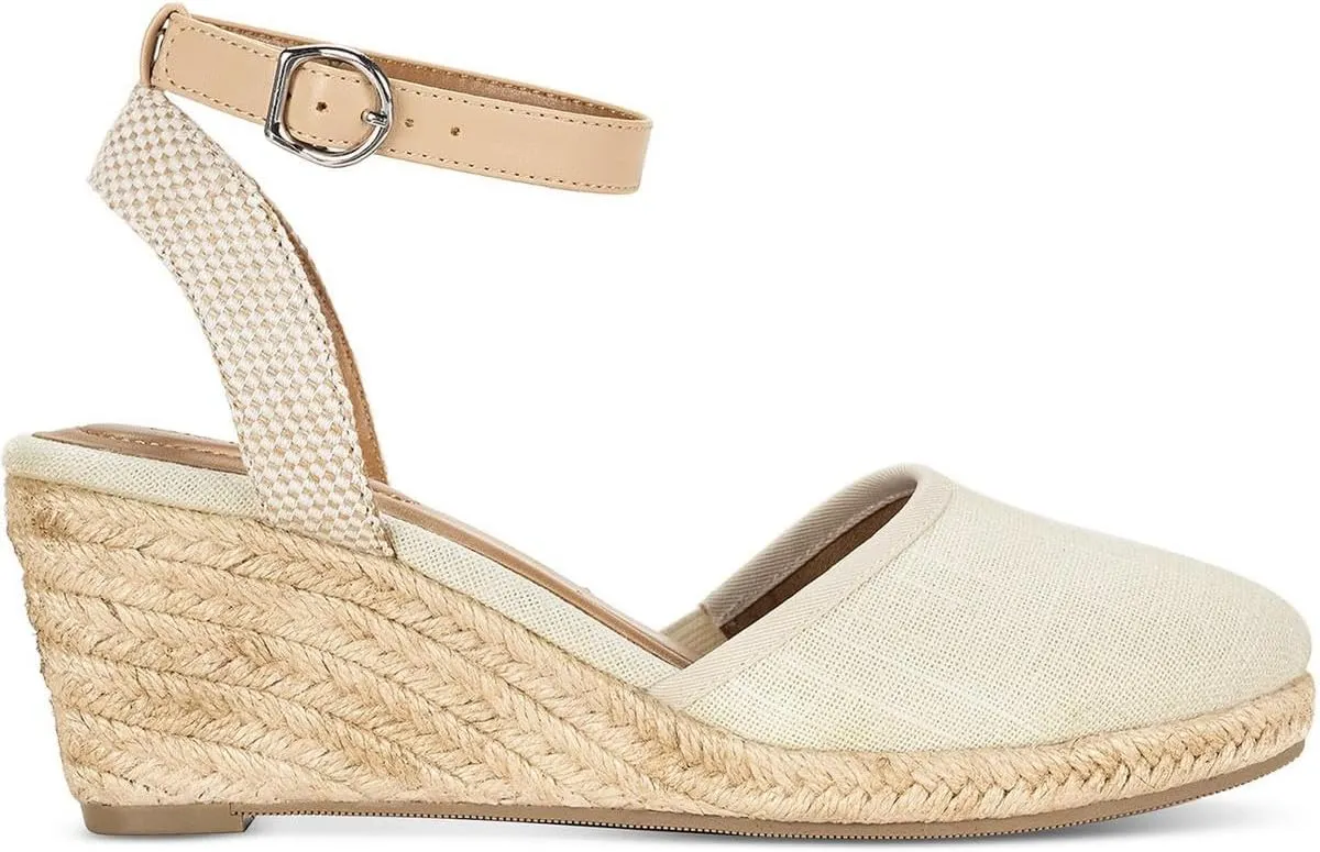 Style & Co. Womens Mailena Open Back Suede Espadrille Heels