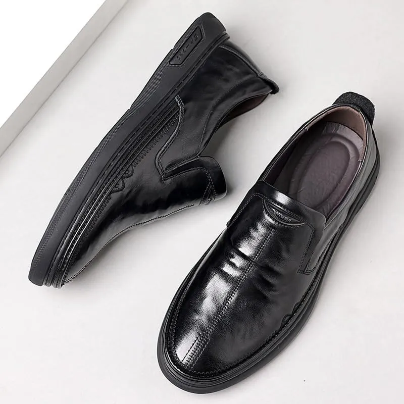 Stylish Men's Cap Toe Oxford Shoes in Premium Leather with Polished Finish for Professional Attire