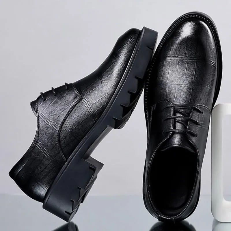 Tassel Loafers for Men Polished Leather Formal Business Shoes with Flexible Sole for Client Dinners & Cocktail Parties
