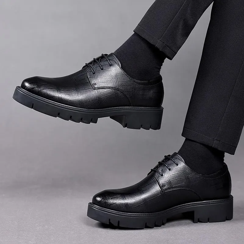 Tassel Loafers for Men Polished Leather Formal Business Shoes with Flexible Sole for Client Dinners & Cocktail Parties