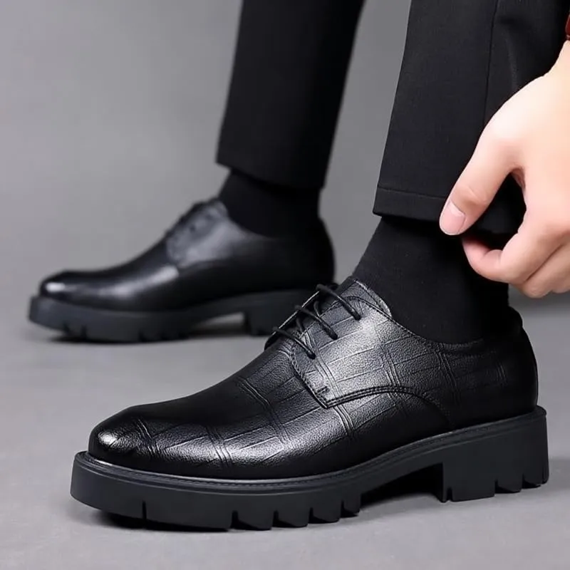 Tassel Loafers for Men Polished Leather Formal Business Shoes with Flexible Sole for Client Dinners & Cocktail Parties