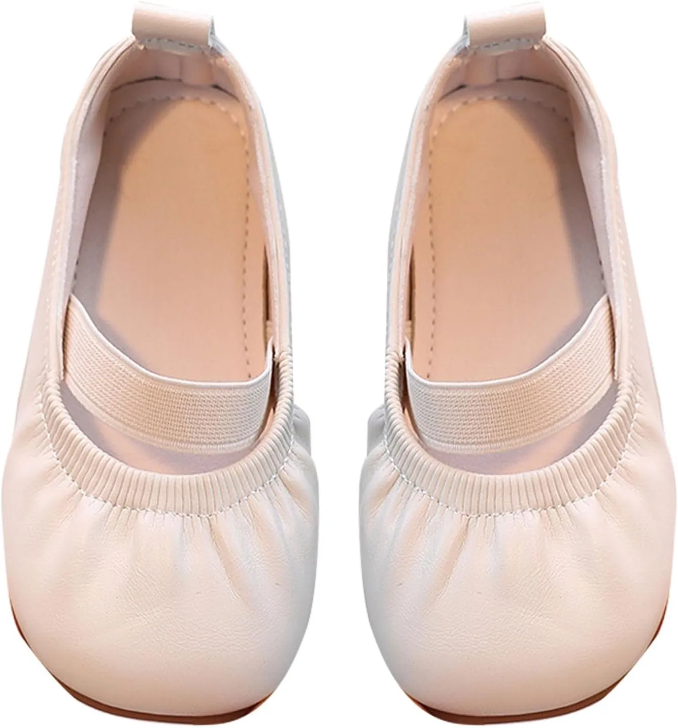 Toddler Ballet Shoes for Girls Soft Leather Ballet Slippers Ballet Shoes Dance Shoes for Girls Square Toe Ballet Flat𝐬