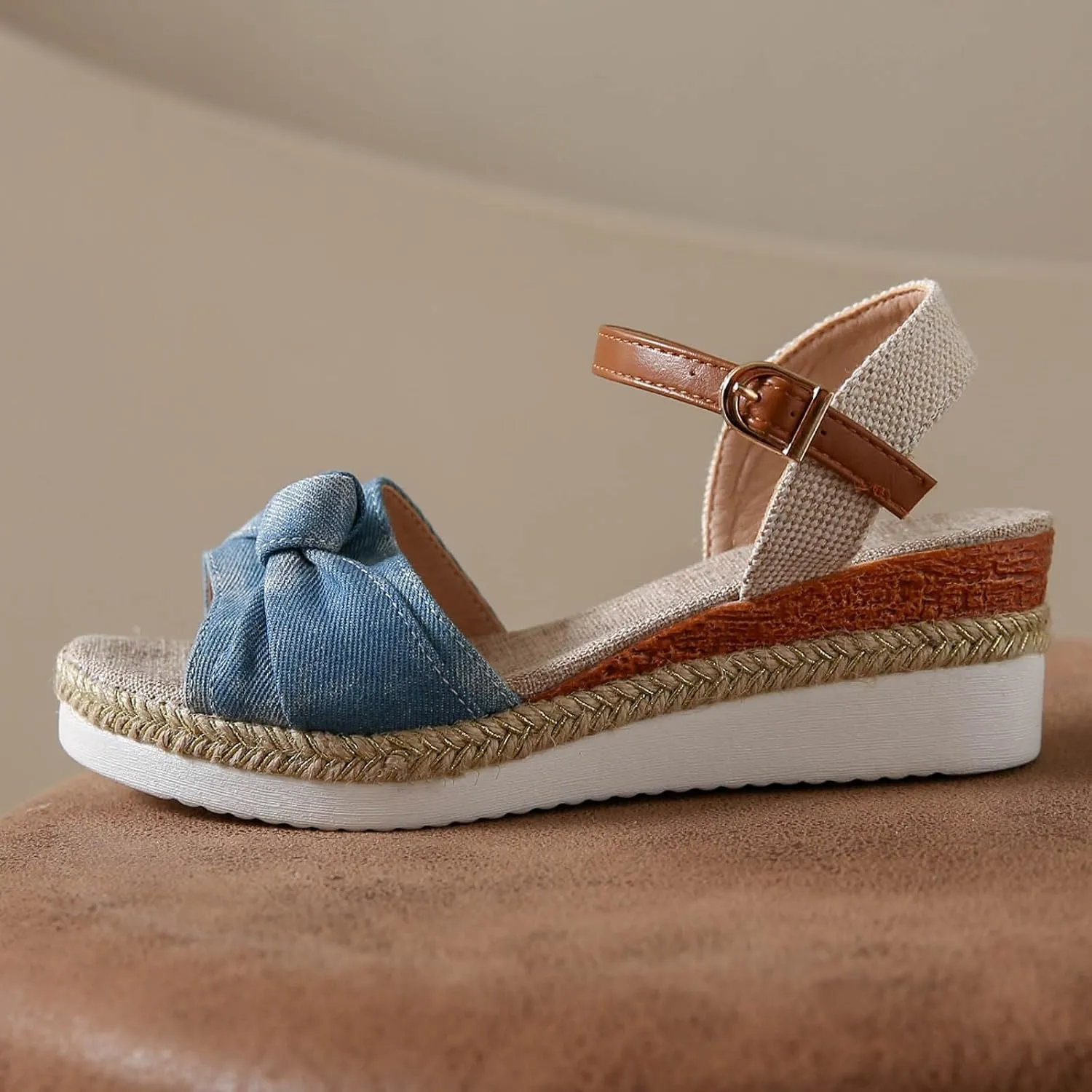 Wedge Sandals for Women Casual Slip on Summer Shoes Comfortable Summer Platform Casual Dress Women Sandal