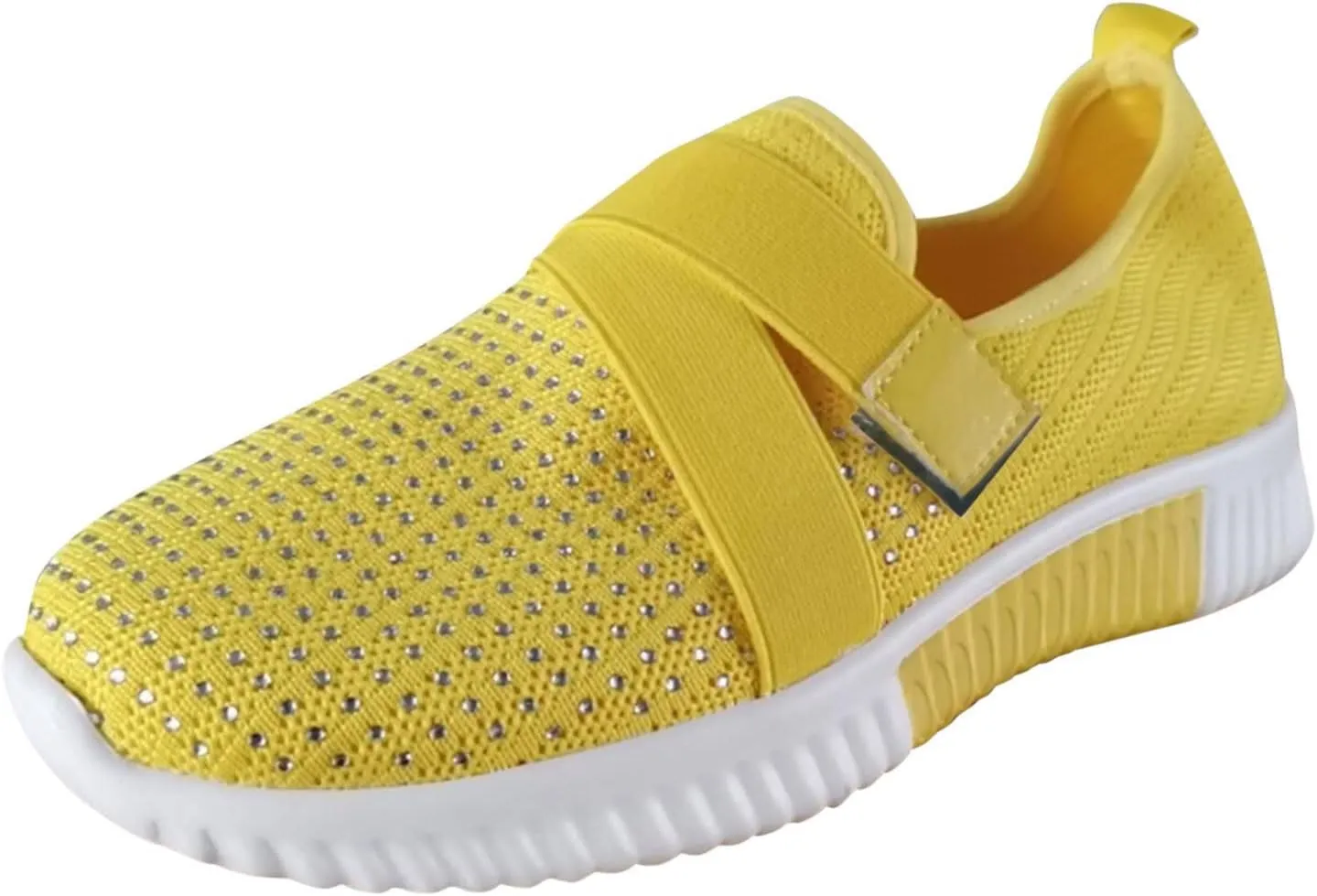 Women Comfortable Slip On Loafers Casual Walking Shoes Lightweight Canvas Sneakers Non Slip Flat Flats