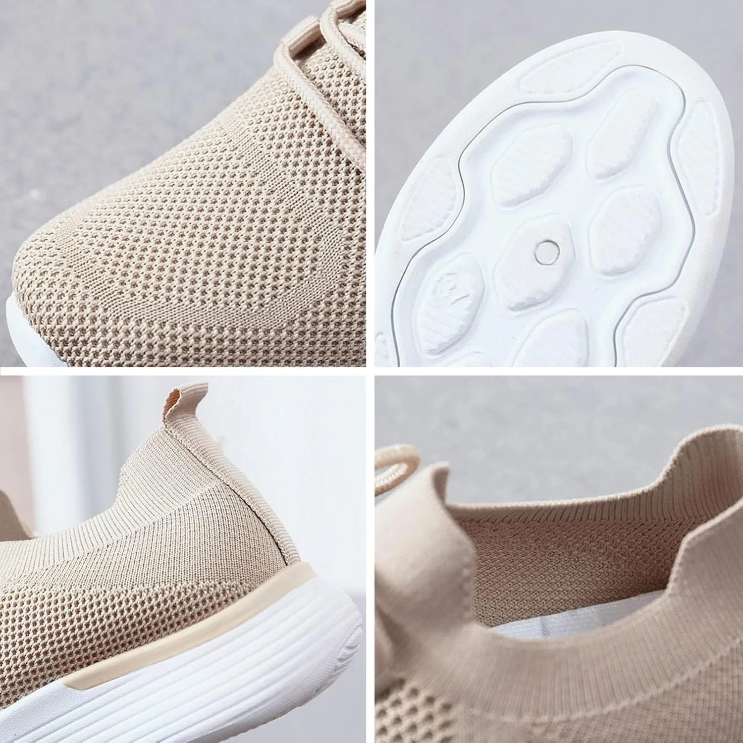 Women Comfortable Slip On Shoes Casual Walking Sneakers Lightweight Canvas Flats Non Slip Breathable Loafers