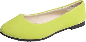 Women Girls Solid Big Size Slip On Flat Shallow Comfort Casual Single Shoes Casual Outdoor Shoes