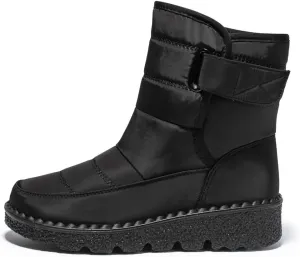 Women Winter Snow Boots Ladies Warm Fur Lined Ankle Booties Outdoor Water Resistant Furry Shoes