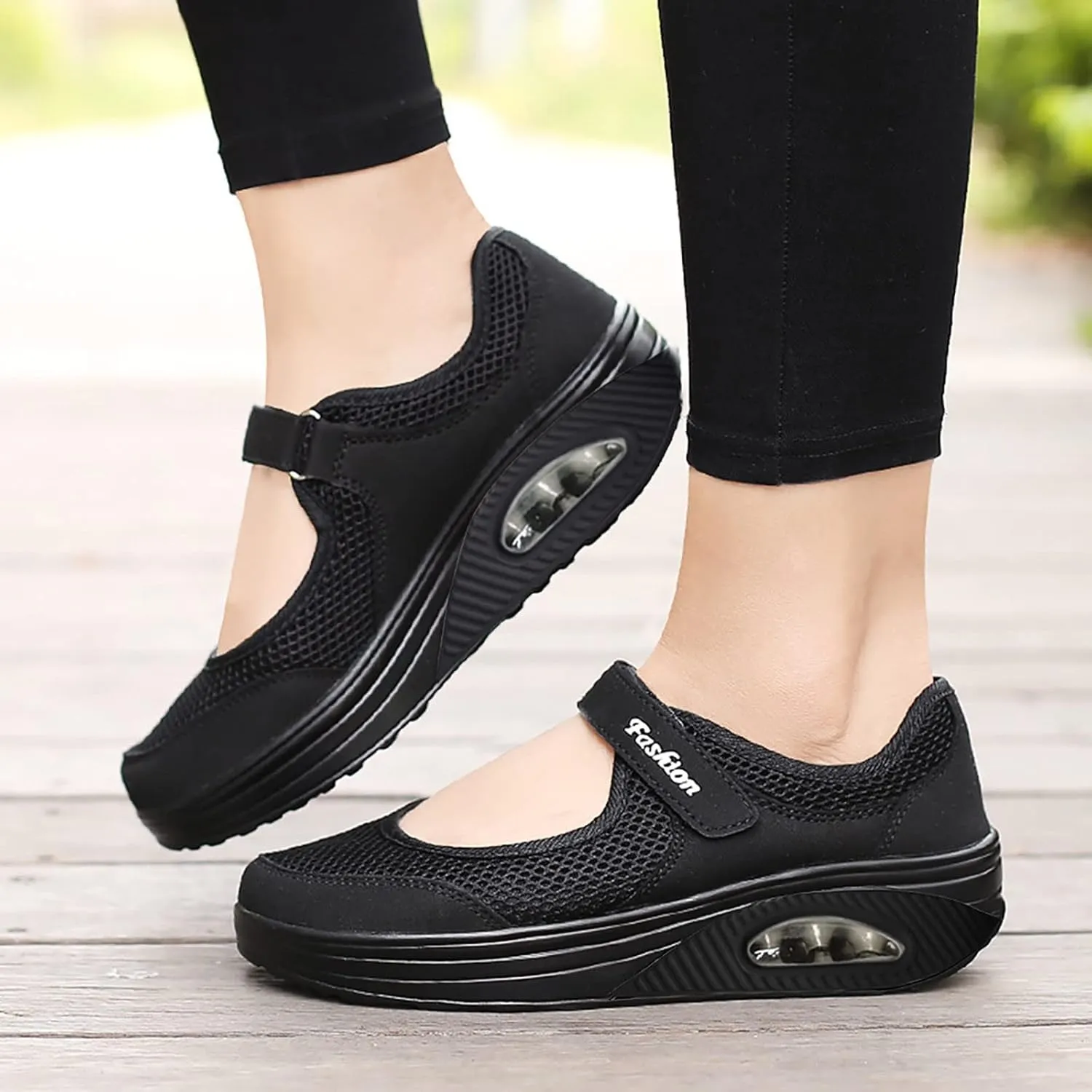 Women's Air Walking Shoes Orthopedic Diabetic Breathable with Arch Support Sneakers Casual Platform Mesh Sandals
