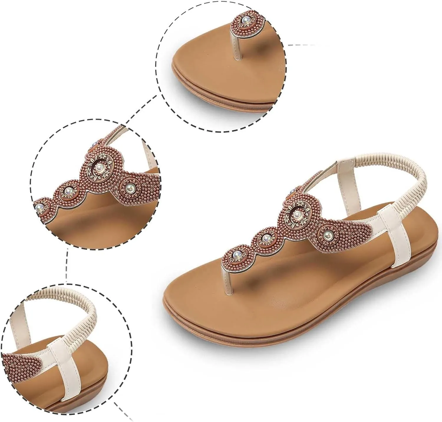 Women'S Denim Sandals Vacation Summer Shoes For Women 2025 Elastic Ankle Strap Comfy Gladiator Sandals Open Toe Wedges