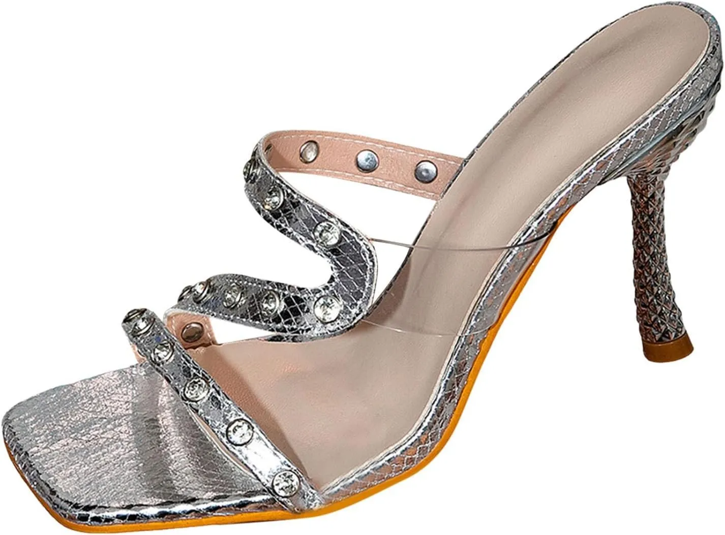 Women's Dress Shoes Women's Strappy Heels Flip Flops Square Open Toe Low Heels Fashion Party Dress Thong Heeled Sandals