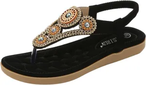 Women's Flat Bottom Sandals Women's Cross Strappy Sandals Dressy Sandals Women Women's Temperament Flat Sandals