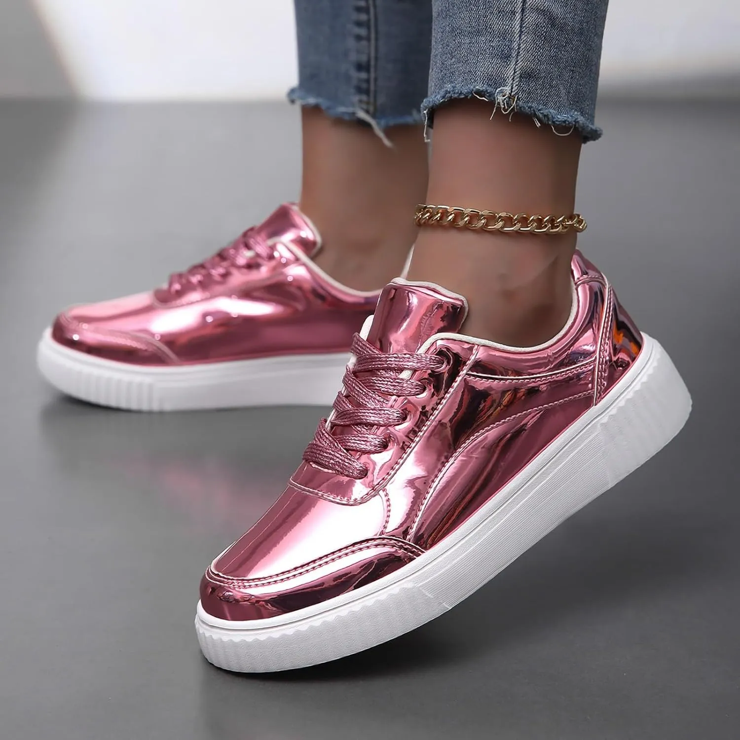 Womens Flat Slip On Sneakers Casual Walking Shoes Lightweight Canvas Comfortable Elastic Non Slip Loafers