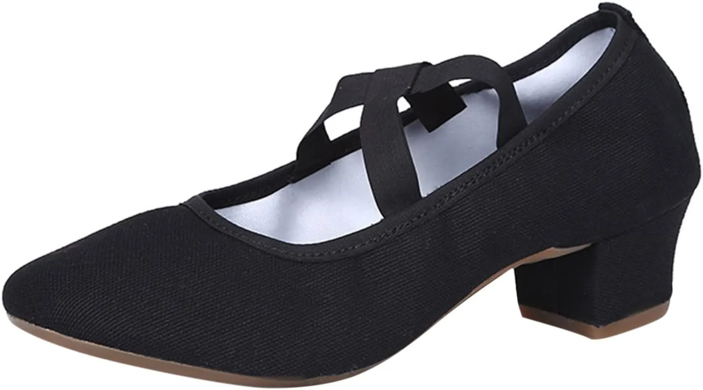 Women's Low Chunky Block Heels 2025 Wedding Strap Pointed Toe Bow Pumps Mary Jane Closed Toe Work Pumps Low Heel