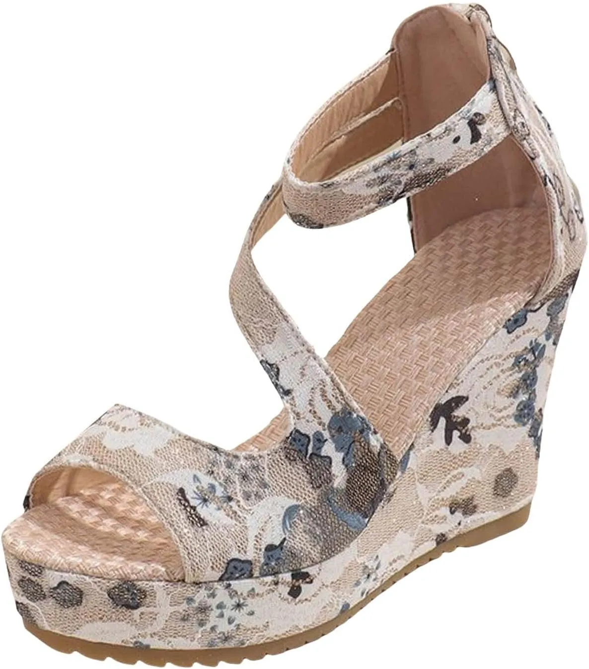 Women's Sandals Open Toe Wedge Sandals for Women Ladies Sandals Walking Sandals Platform Sandals