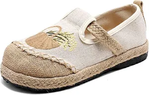 Women's Slip On Mules Comfortable Flat Lightweight Round Toe Casual Travel Shoes Walking Loafers